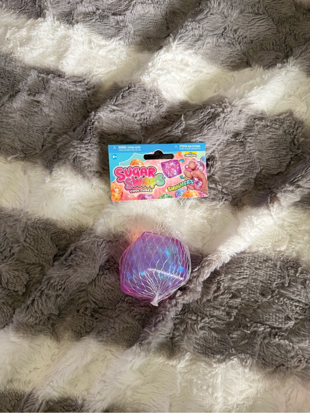Sugar swaps cool cubes Shimmers Squishy cube - Purple/Pink